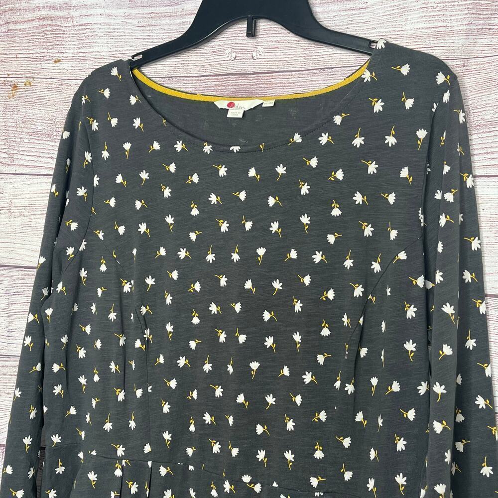 Boden Women's Penny 100% Cotton Knit Ditzy Floral Pocket Dress Size 16 - Picture 10 of 12